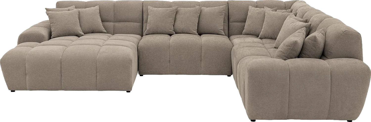 Goossens Excellent Kubus Bank Stof Bruin - 8252848-goossens-excellent-kubus-bank-stof-bruin-01