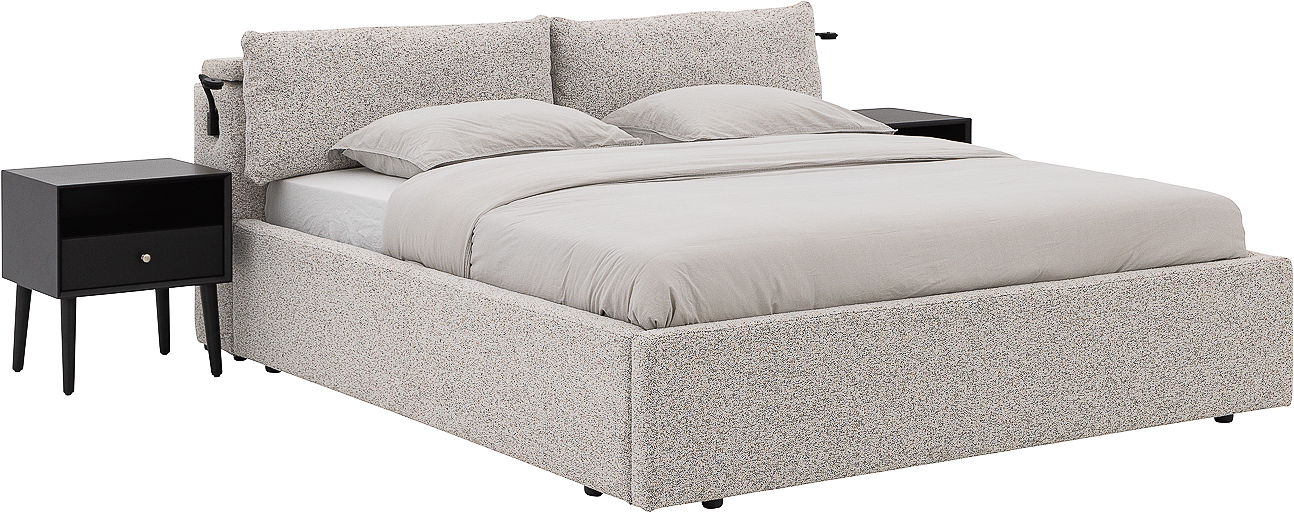 Goossens Misty Storage Bedframe Stof - 8252832-goossens-misty-storage-bedframe-stof-01