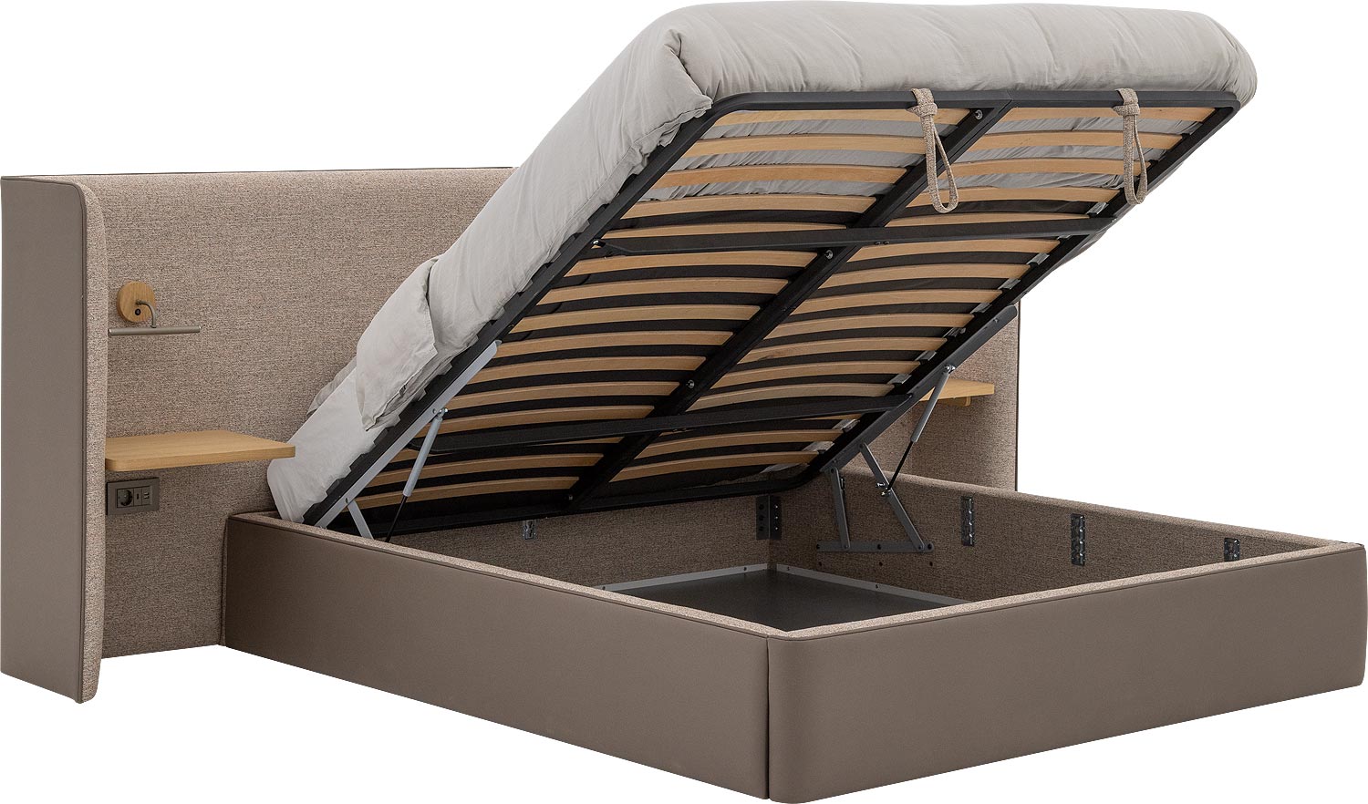 Gestoffeerd Bedframe Burano Storage