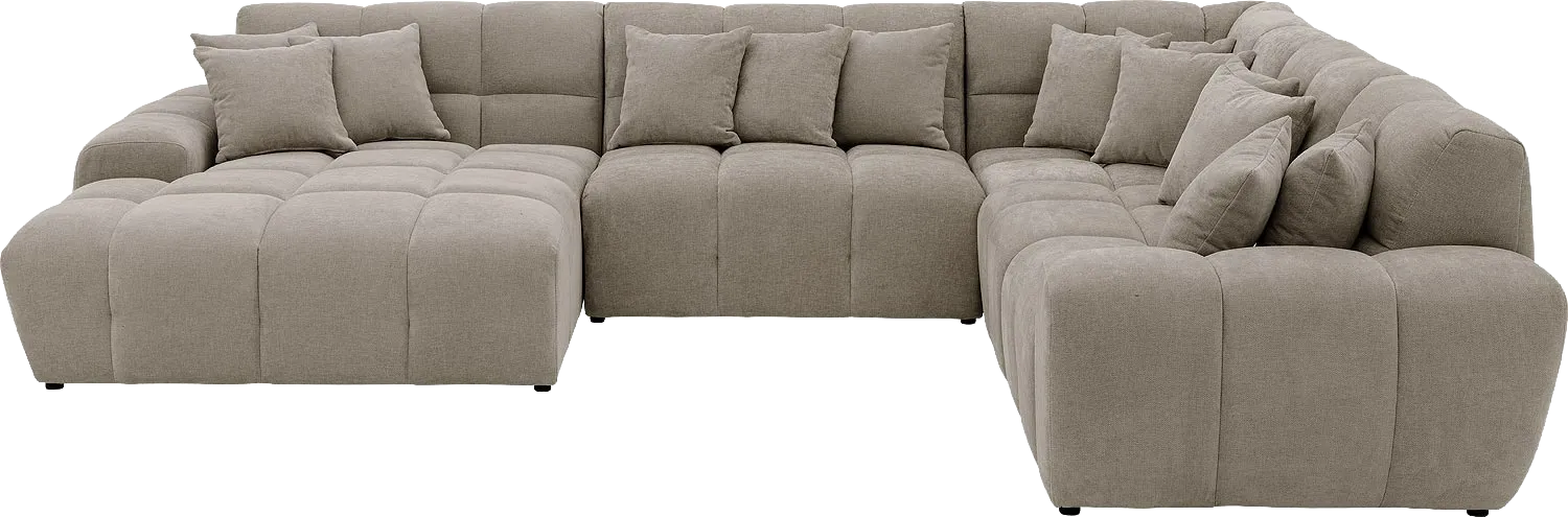 Goossens Excellent Kubus Bank Stof Bruin - 8252847-goossens-excellent-kubus-bank-stof-bruin-01