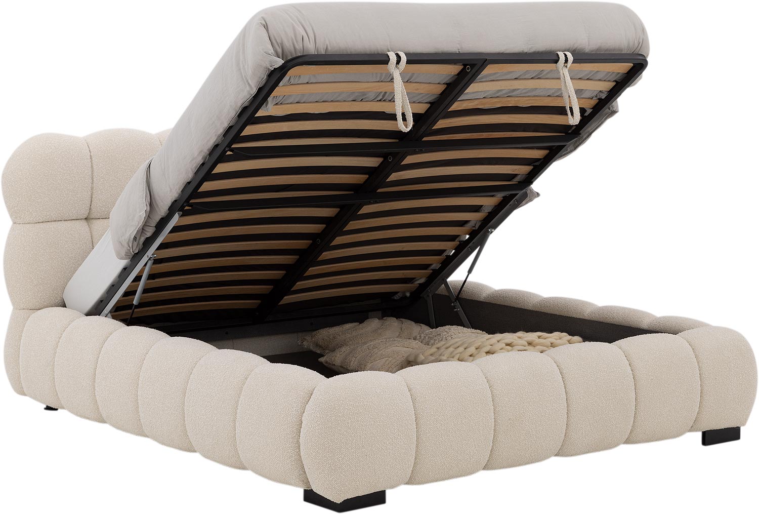 Gestoffeerd Bedframe Cloud Xl Storage