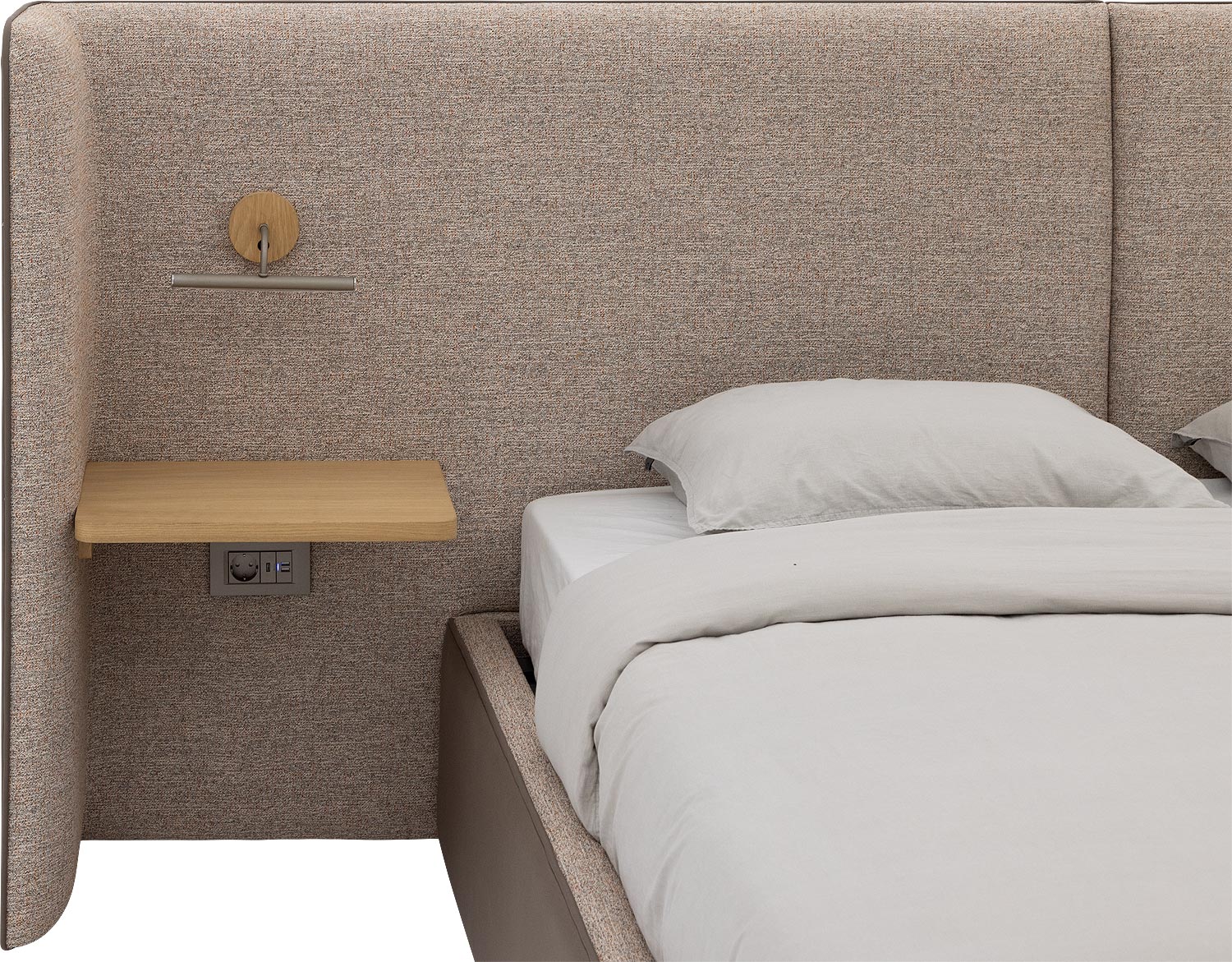 Gestoffeerd Bedframe Burano Storage