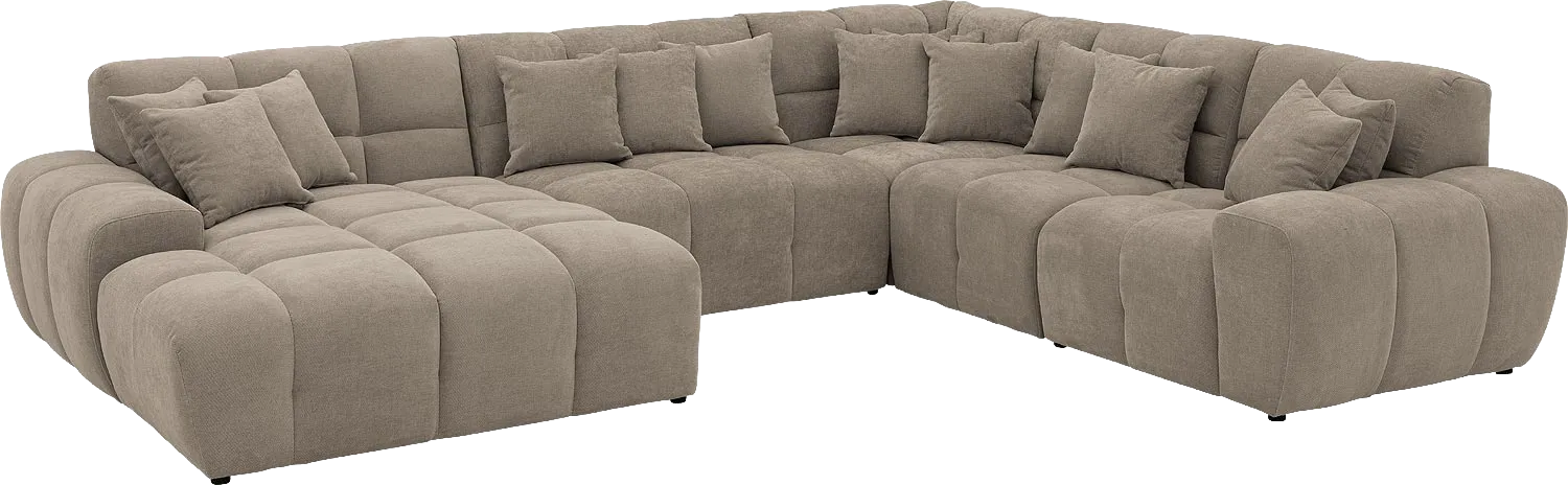 Goossens Excellent Kubus Bank Stof Bruin - 8252848-goossens-excellent-kubus-bank-stof-bruin-02