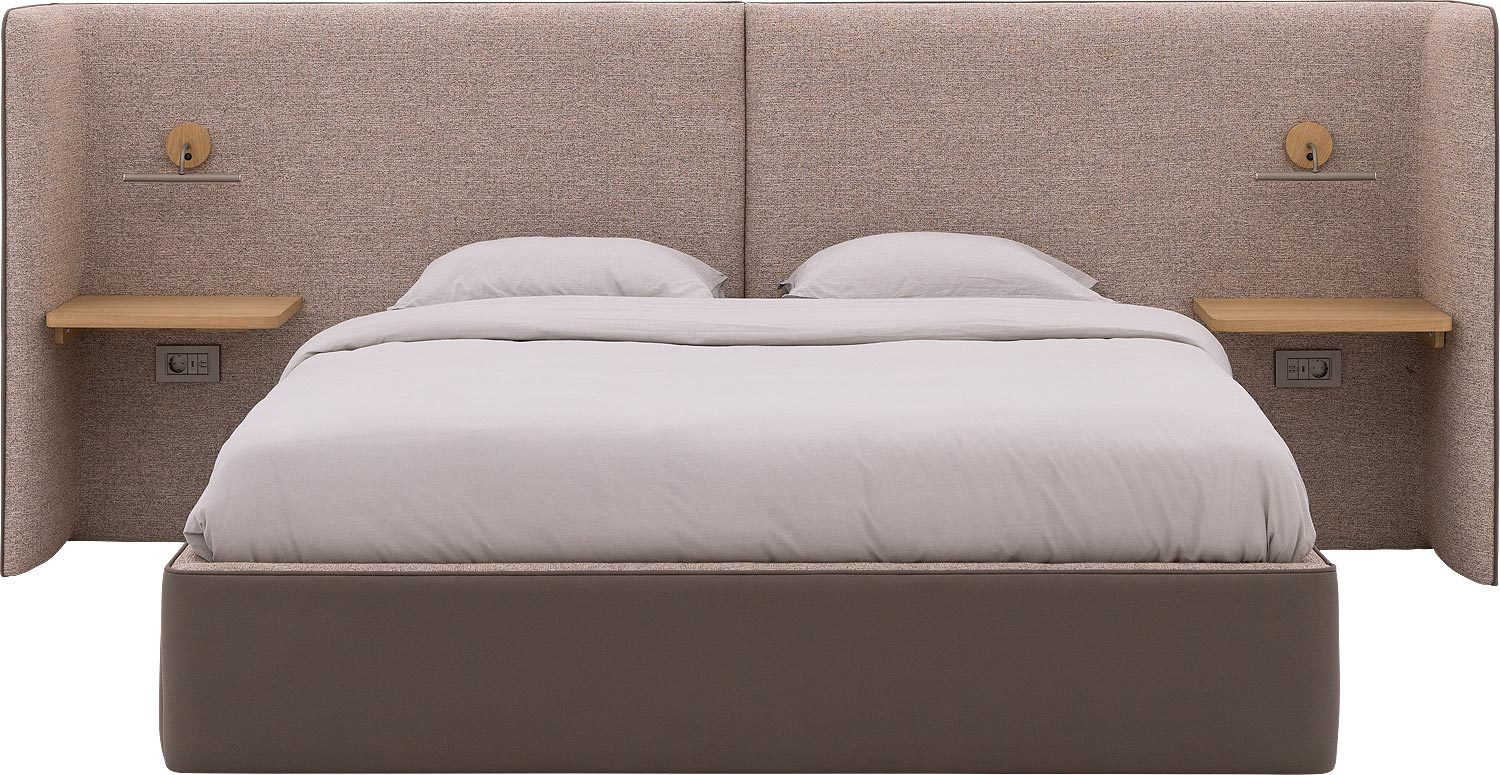 Gestoffeerd Bedframe Burano Storage
