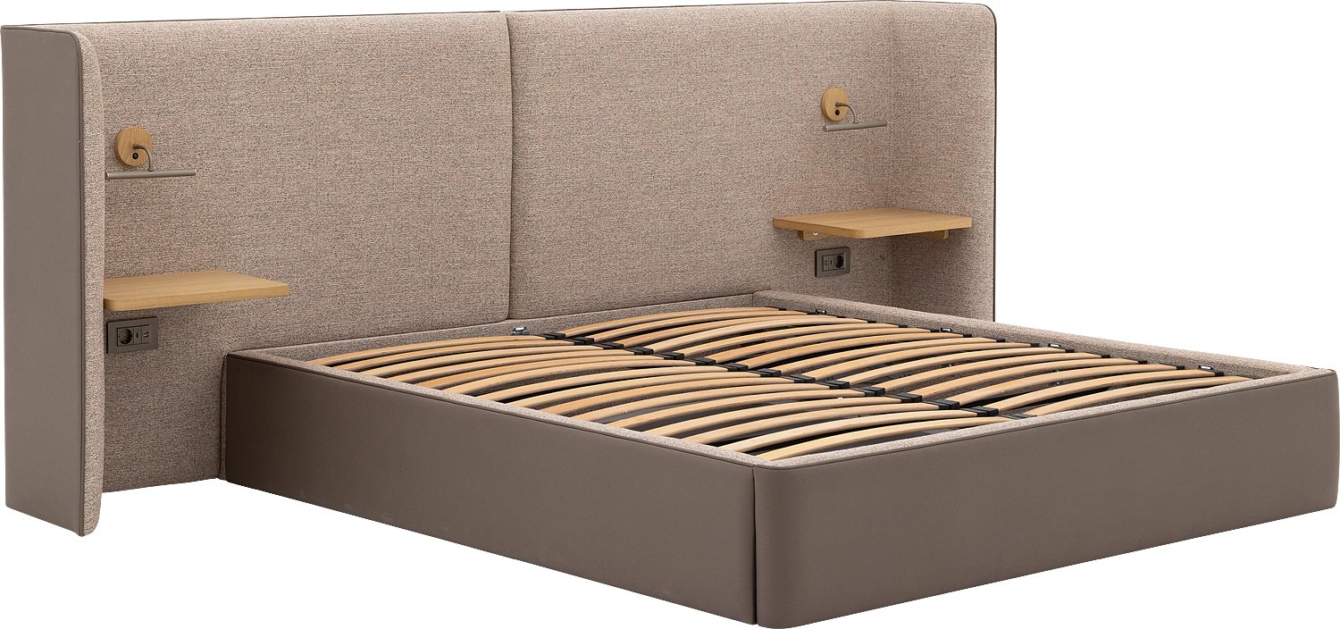 Gestoffeerd Bedframe Burano Storage